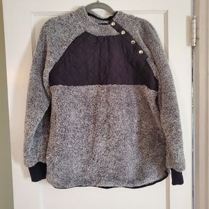 Gray boutique sherpa